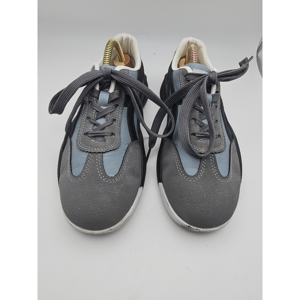 De Florence Vintage Sneakers Gray Blue Black Women's US 6 Made In Italy